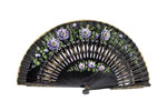 Openwork Black Fan with floral design on both sides Ref. 1107 4.959€ #503281107
